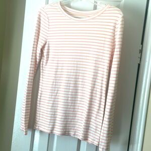 Striped long sleeve top